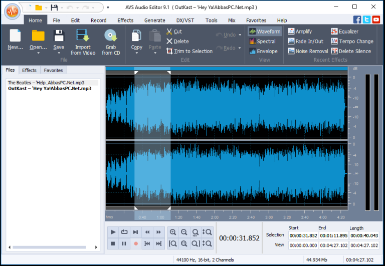 دانلود AVS Audio Editor